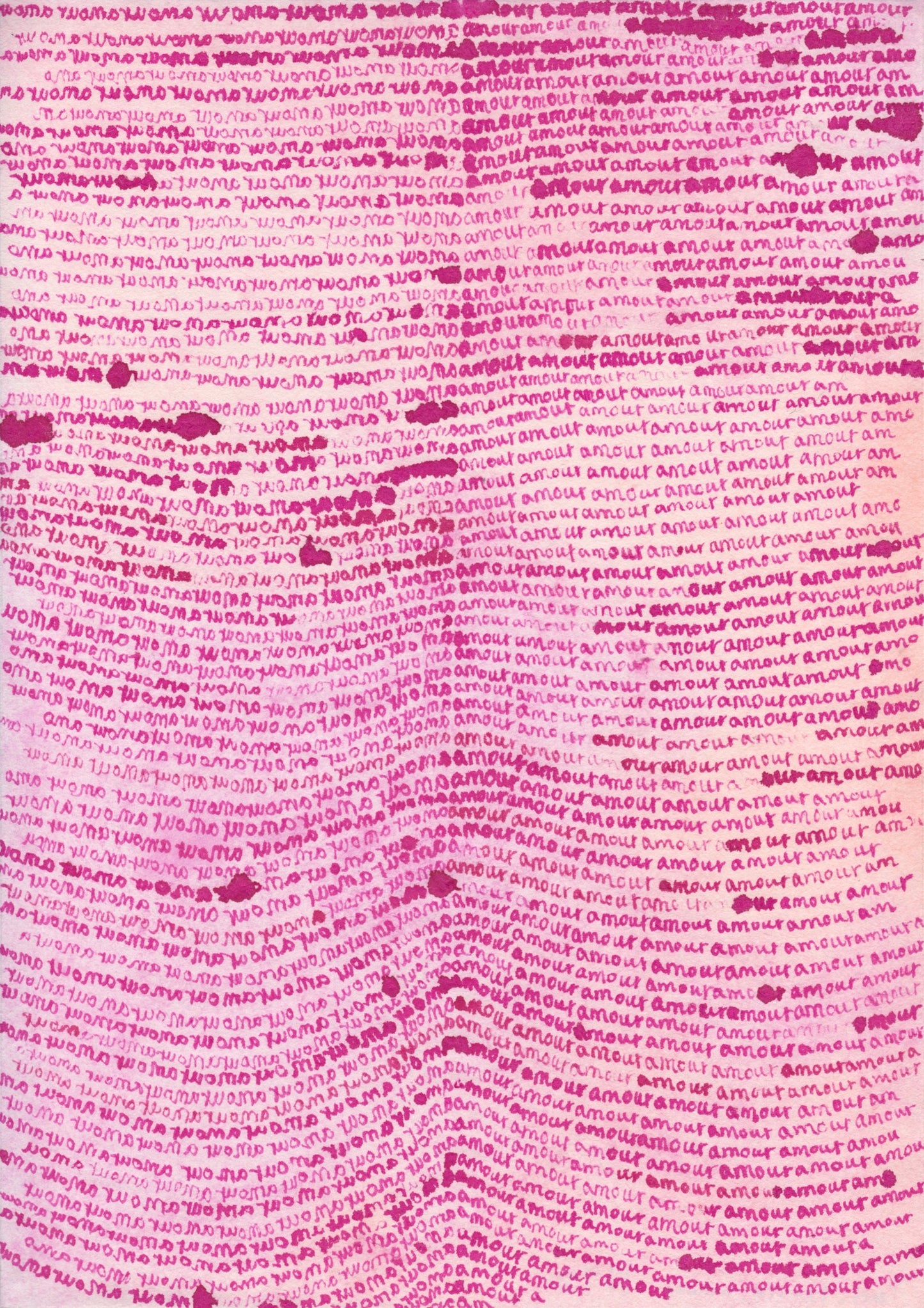 Edition QIN HAN, Série Amour, signée et numérotée, format A4, 30 ex